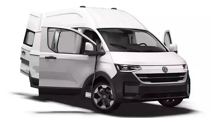 VW Transporter Van L1H2 2SD HQ Interior 2025 3D model