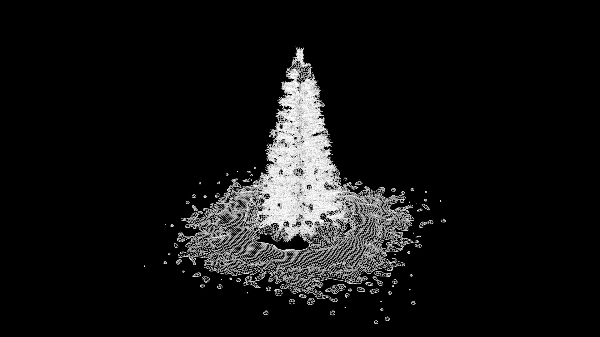 Pine Tree in The Snow 3D model_4