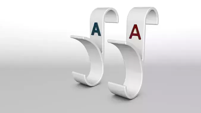 Letter A  3D Printed Towel Hook  Wall Hanger Free 3D print model