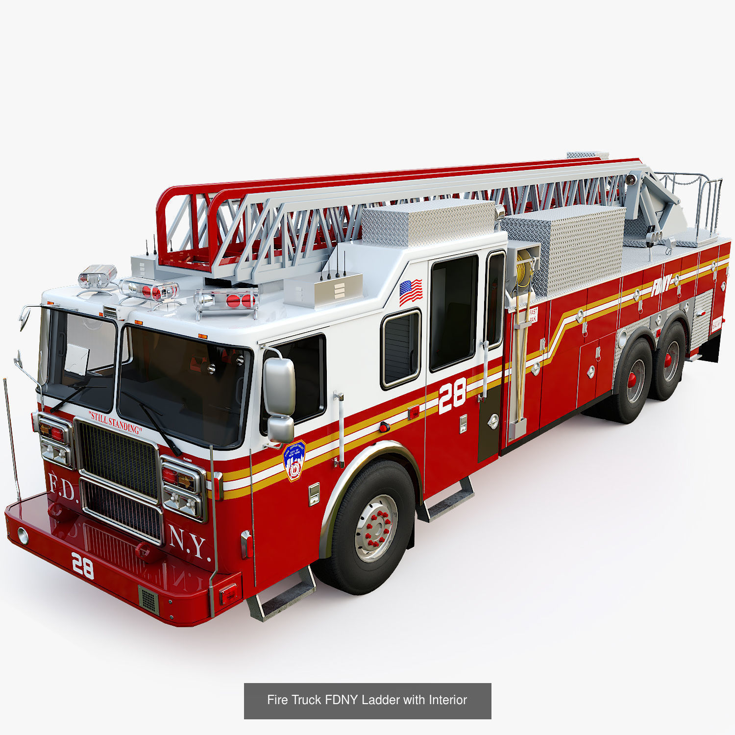 FDNY emergency trucks 3D Model Collection_13