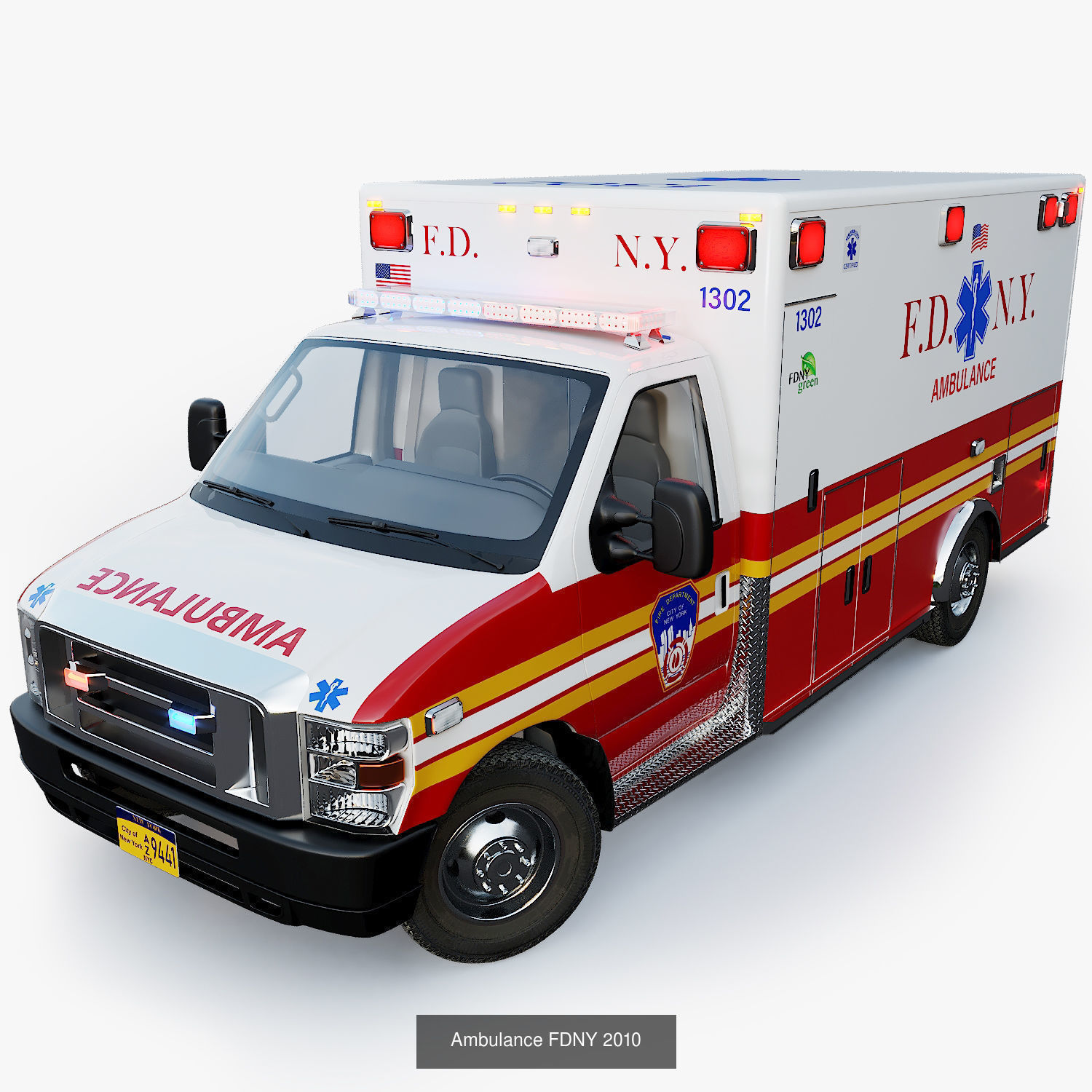 FDNY emergency trucks 3D Model Collection_19