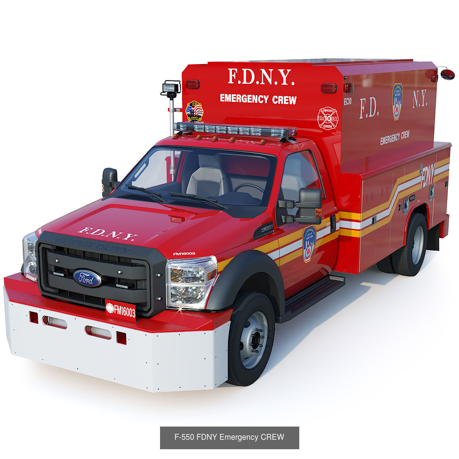 FDNY emergency trucks 3D Model Collection_15