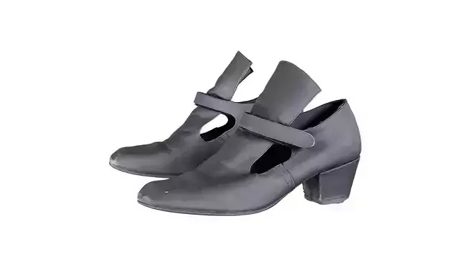Baroque Shoe Low-poly 3D model