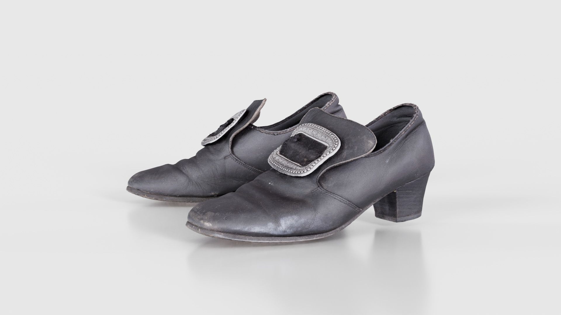 Baroque Shoe Clasp Low-poly 3D model_15