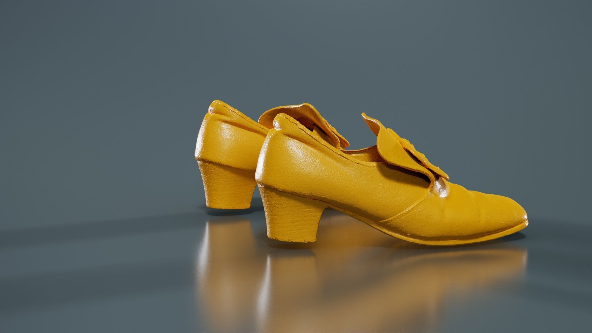 Baroque Shoe Clasp Low-poly 3D model_13