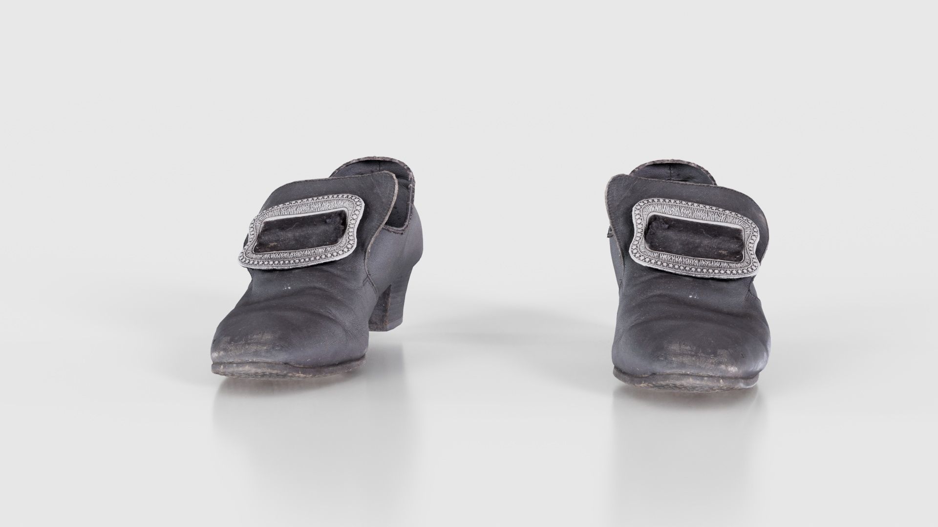 Baroque Shoe Clasp Low-poly 3D model_17