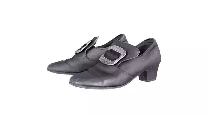 Baroque Shoe Clasp Low-poly 3D model