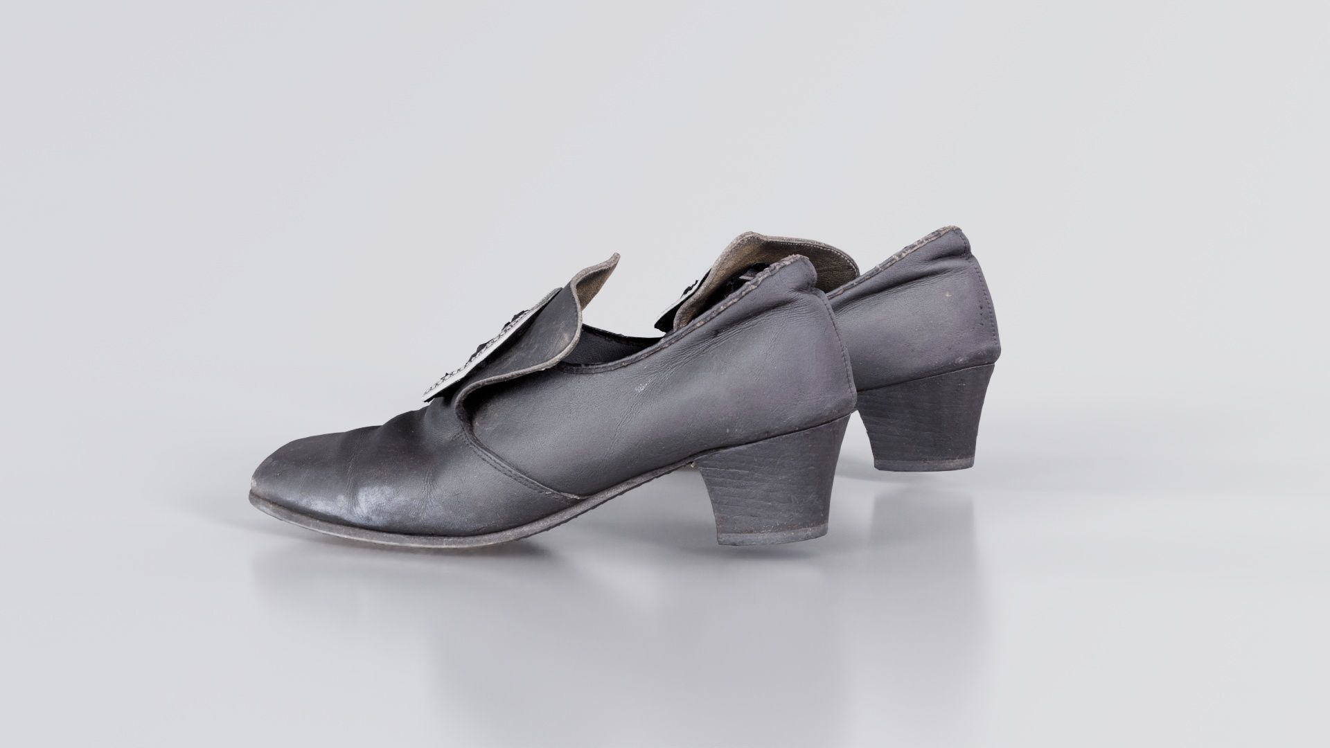 Baroque Shoe Clasp Low-poly 3D model_7