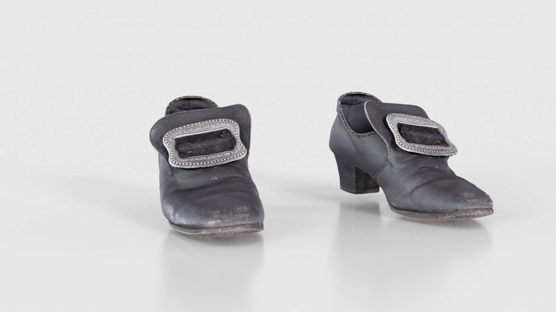 Baroque Shoe Clasp Low-poly 3D model_18