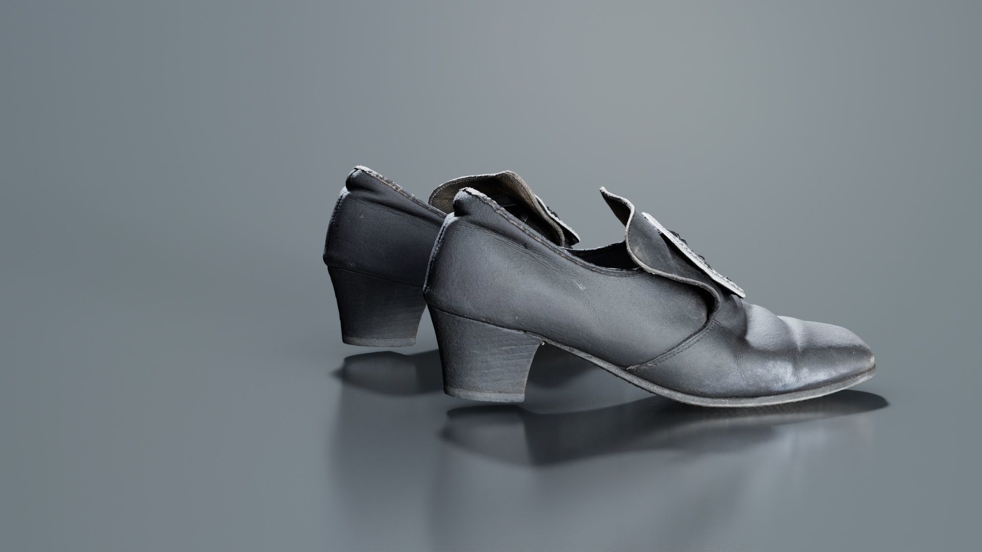 Baroque Shoe Clasp Low-poly 3D model_3