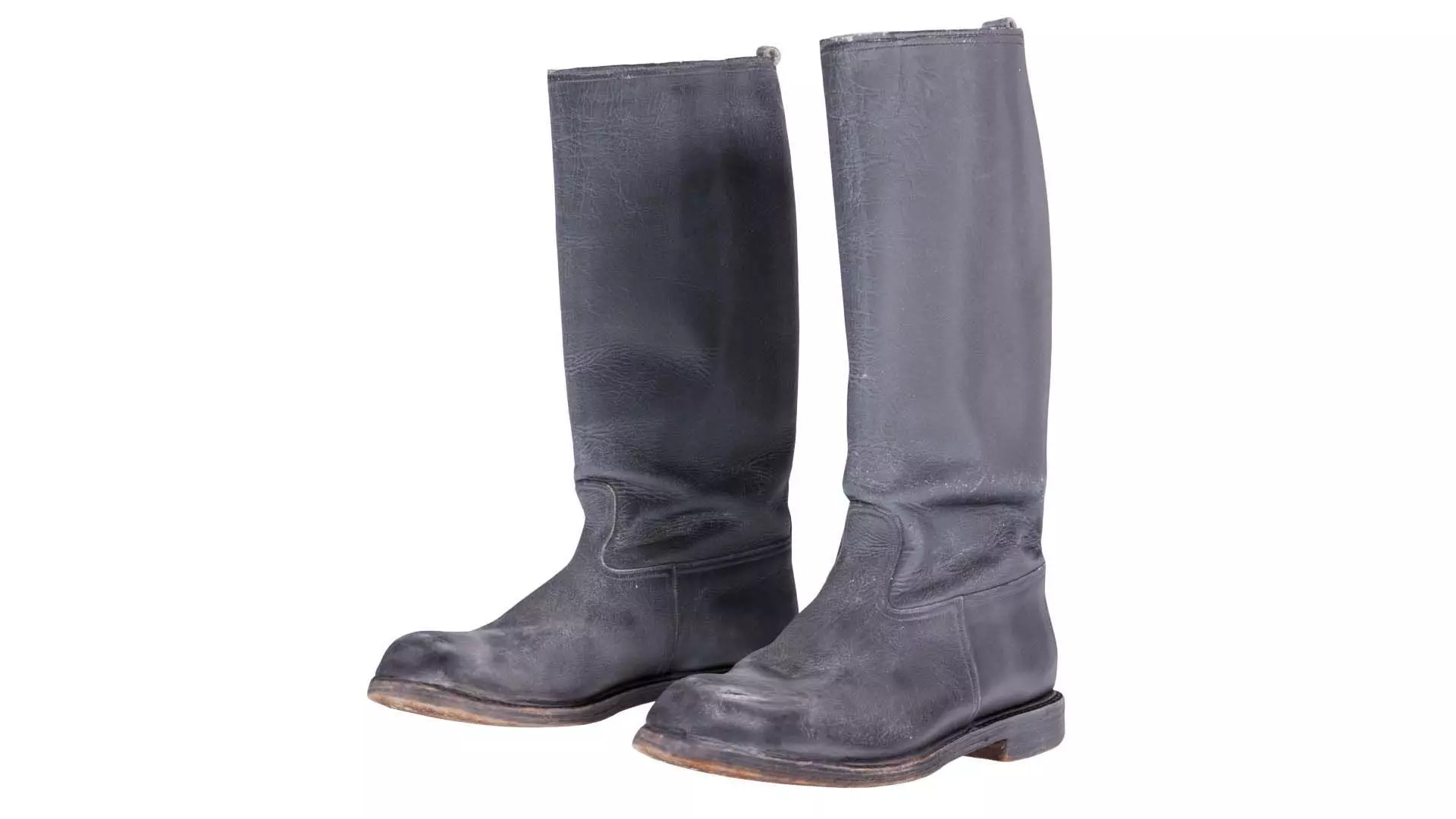 Heavy Leather Boot Low-poly 3D model_0