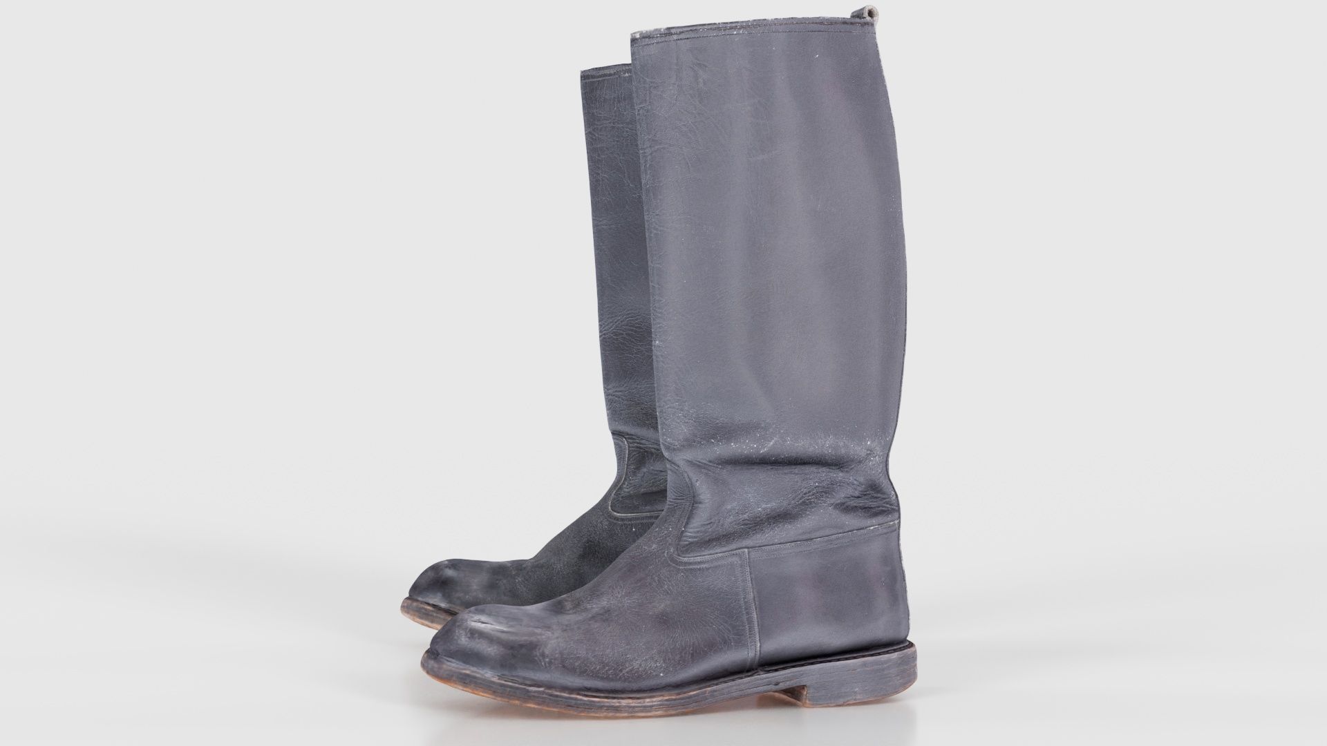 Heavy Leather Boot Low-poly 3D model_26