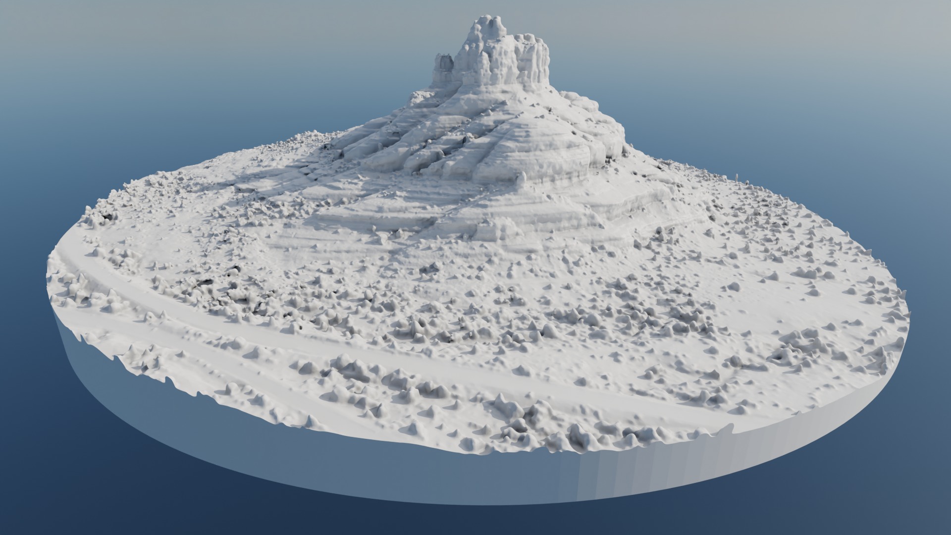 Bell Rock Multipurpose 3D Terrain Model 3D model_48