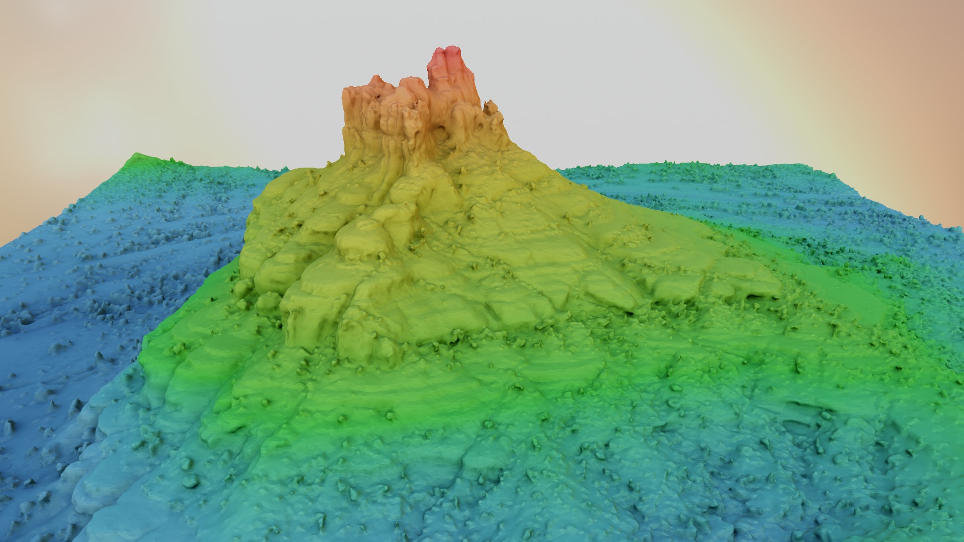 Bell Rock Multipurpose 3D Terrain Model 3D model_36