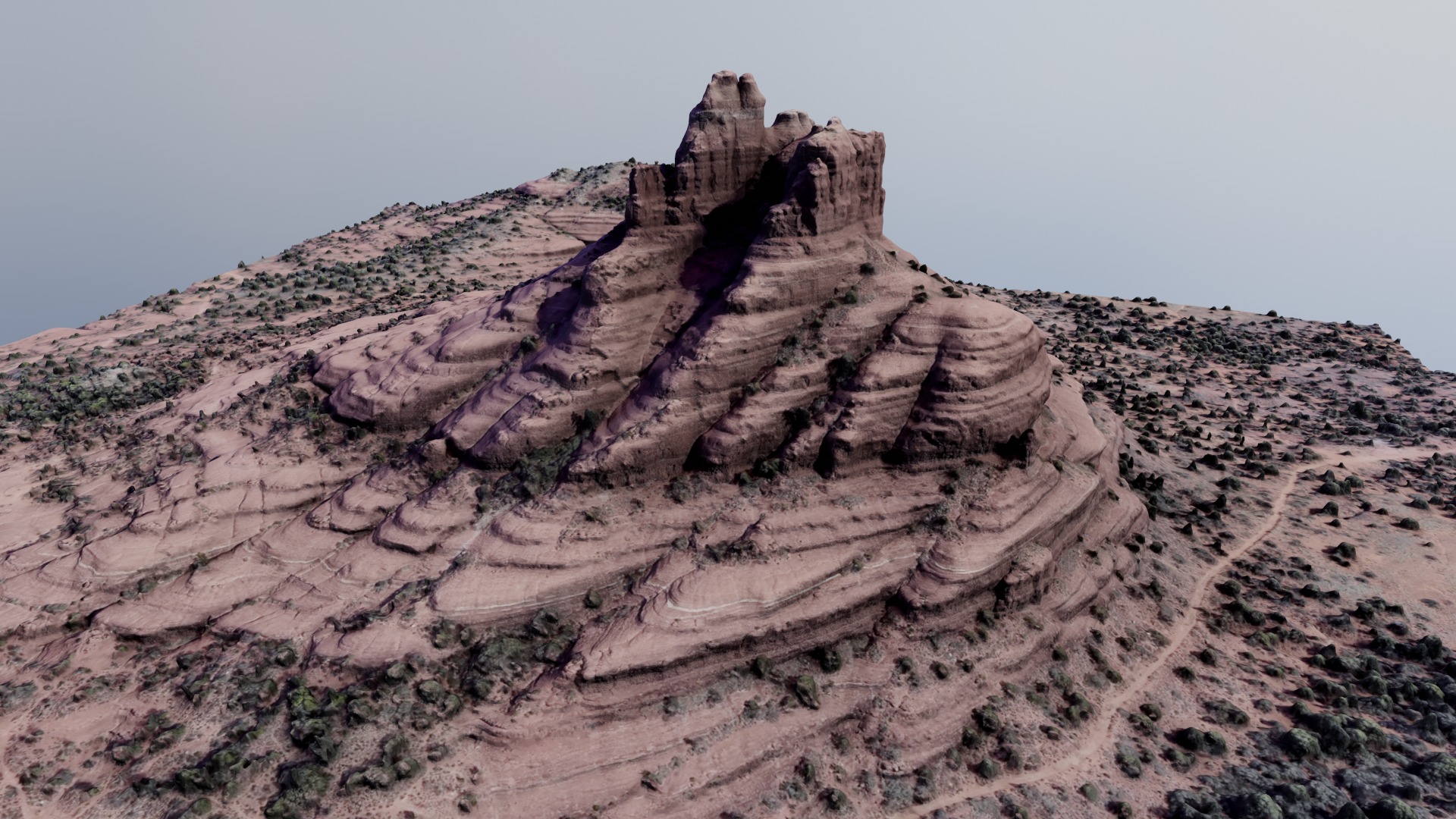Bell Rock Multipurpose 3D Terrain Model 3D model_30