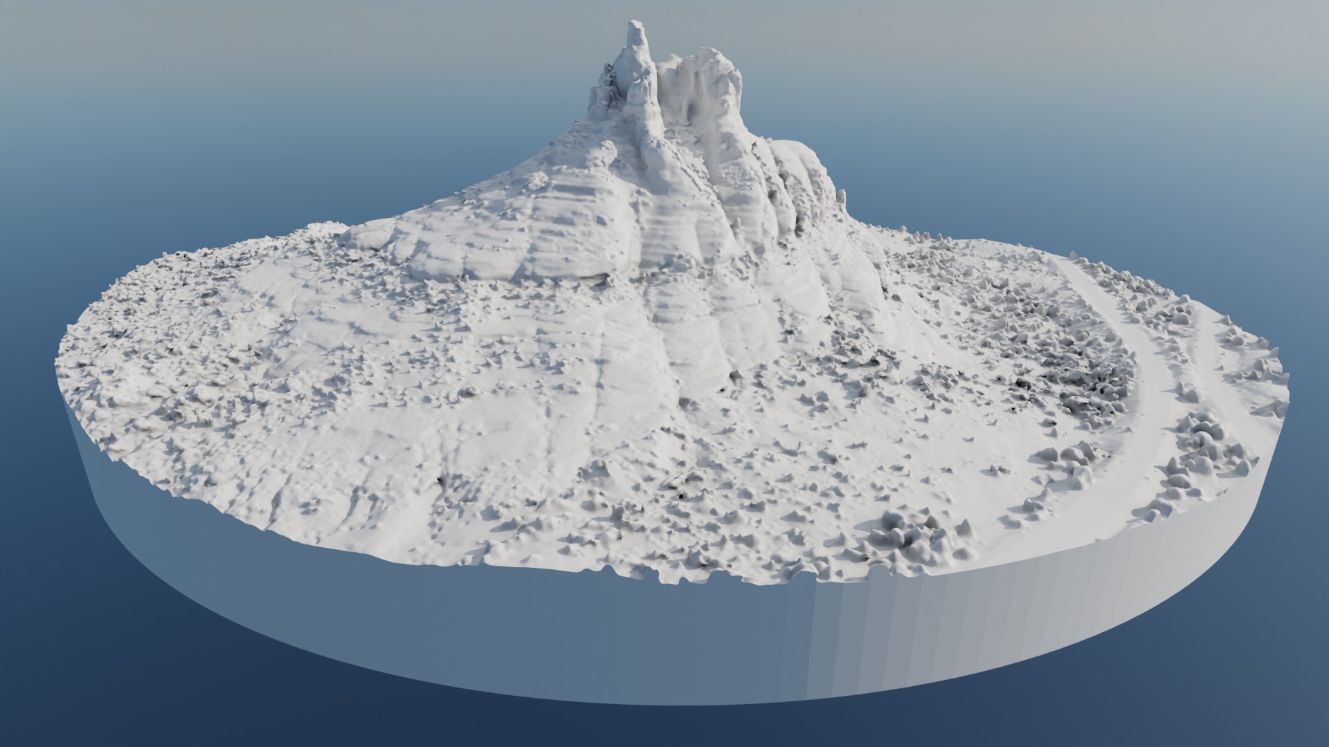 Bell Rock Multipurpose 3D Terrain Model 3D model_45