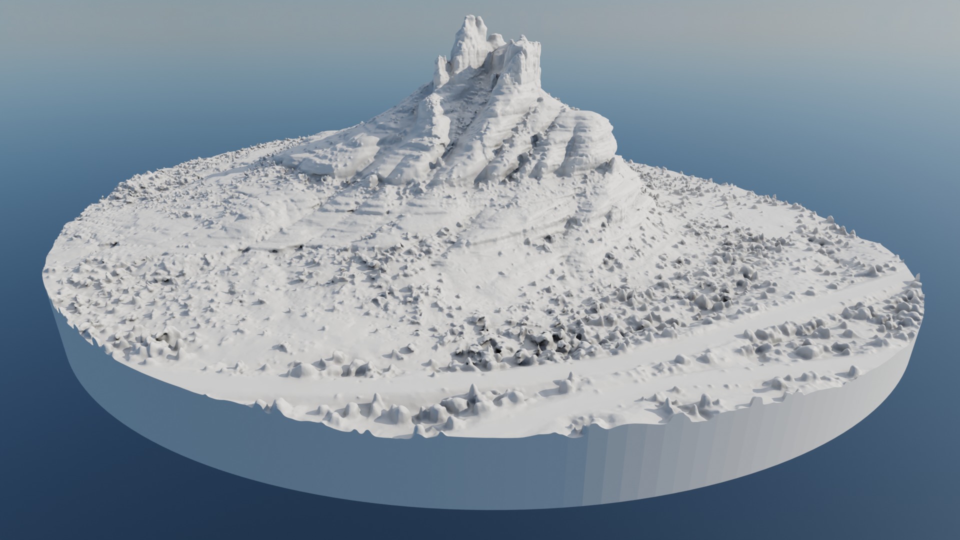Bell Rock Multipurpose 3D Terrain Model 3D model_46