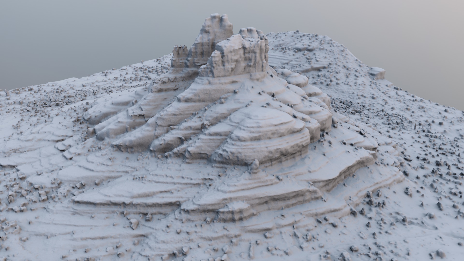 Bell Rock Multipurpose 3D Terrain Model 3D model_17