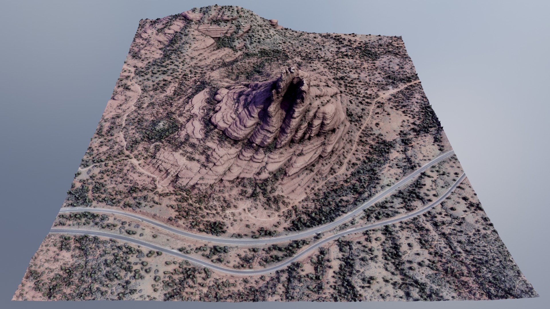 Bell Rock Multipurpose 3D Terrain Model 3D model_27