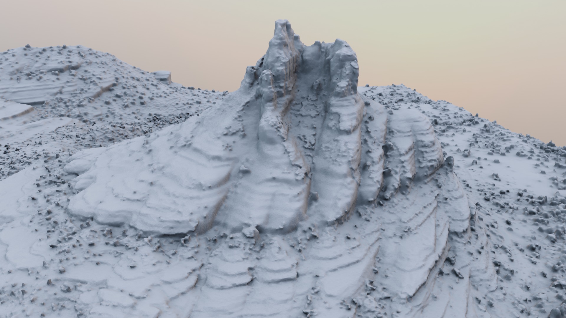 Bell Rock Multipurpose 3D Terrain Model 3D model_18