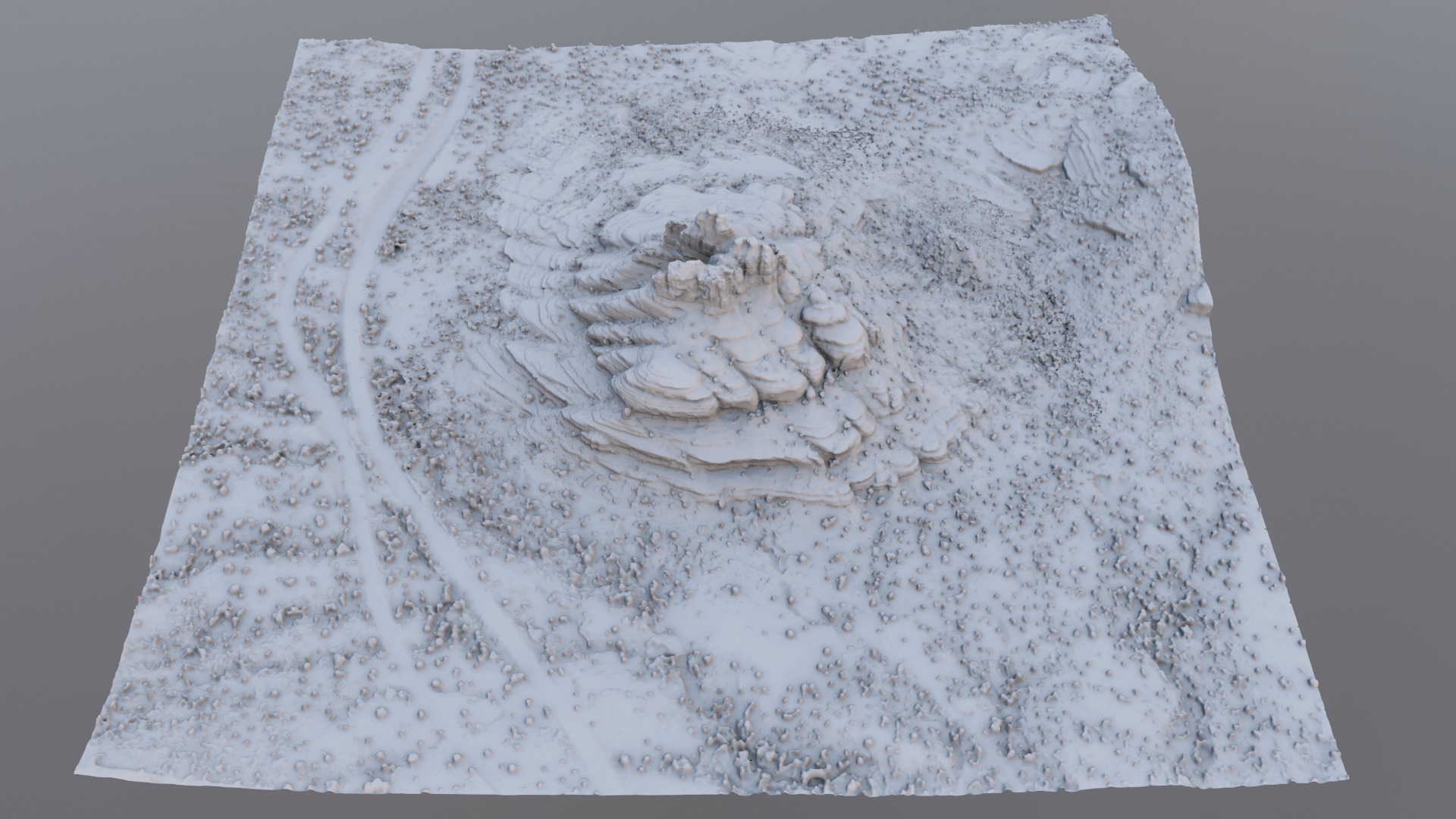 Bell Rock Multipurpose 3D Terrain Model 3D model_15