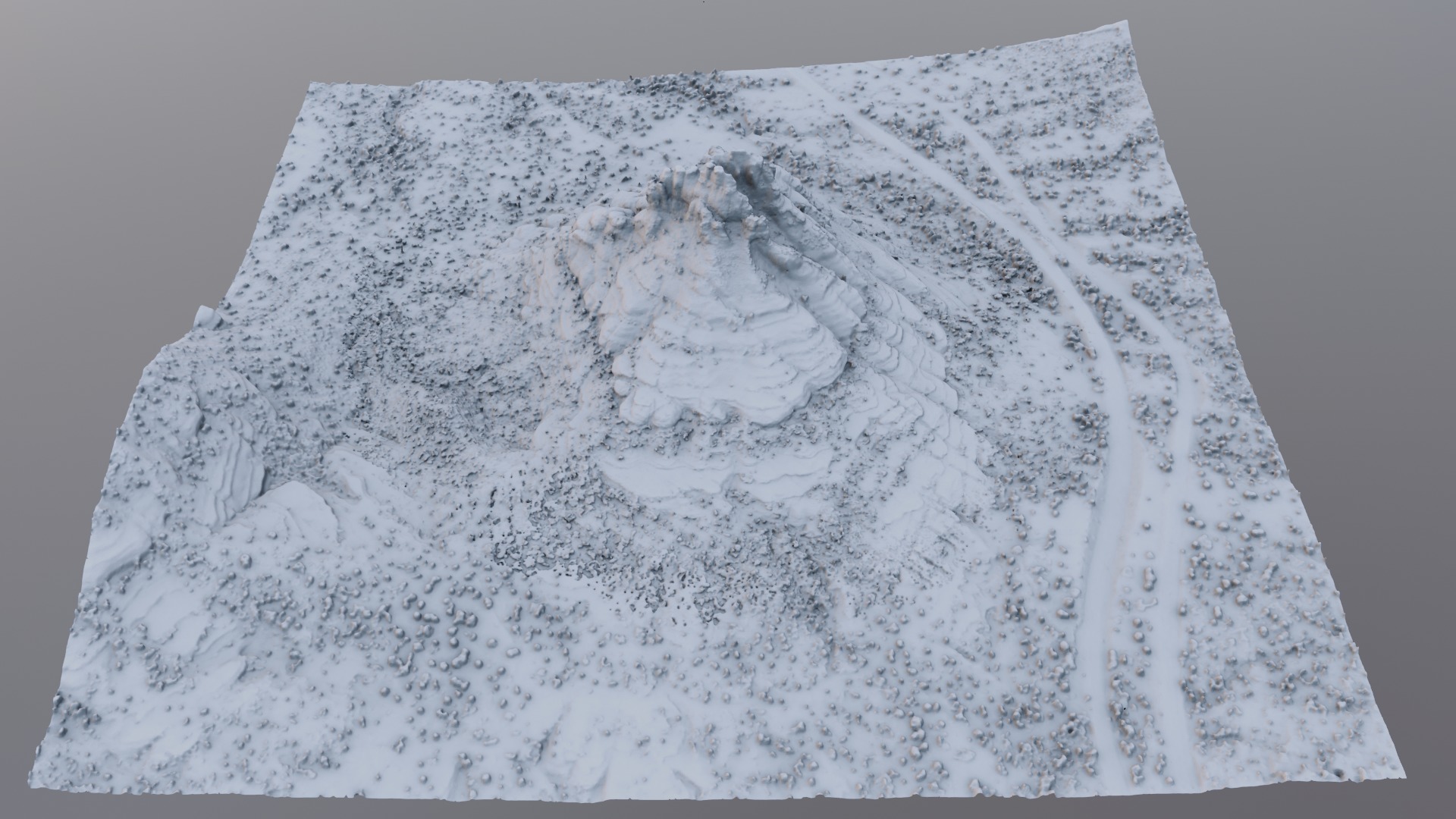 Bell Rock Multipurpose 3D Terrain Model 3D model_13