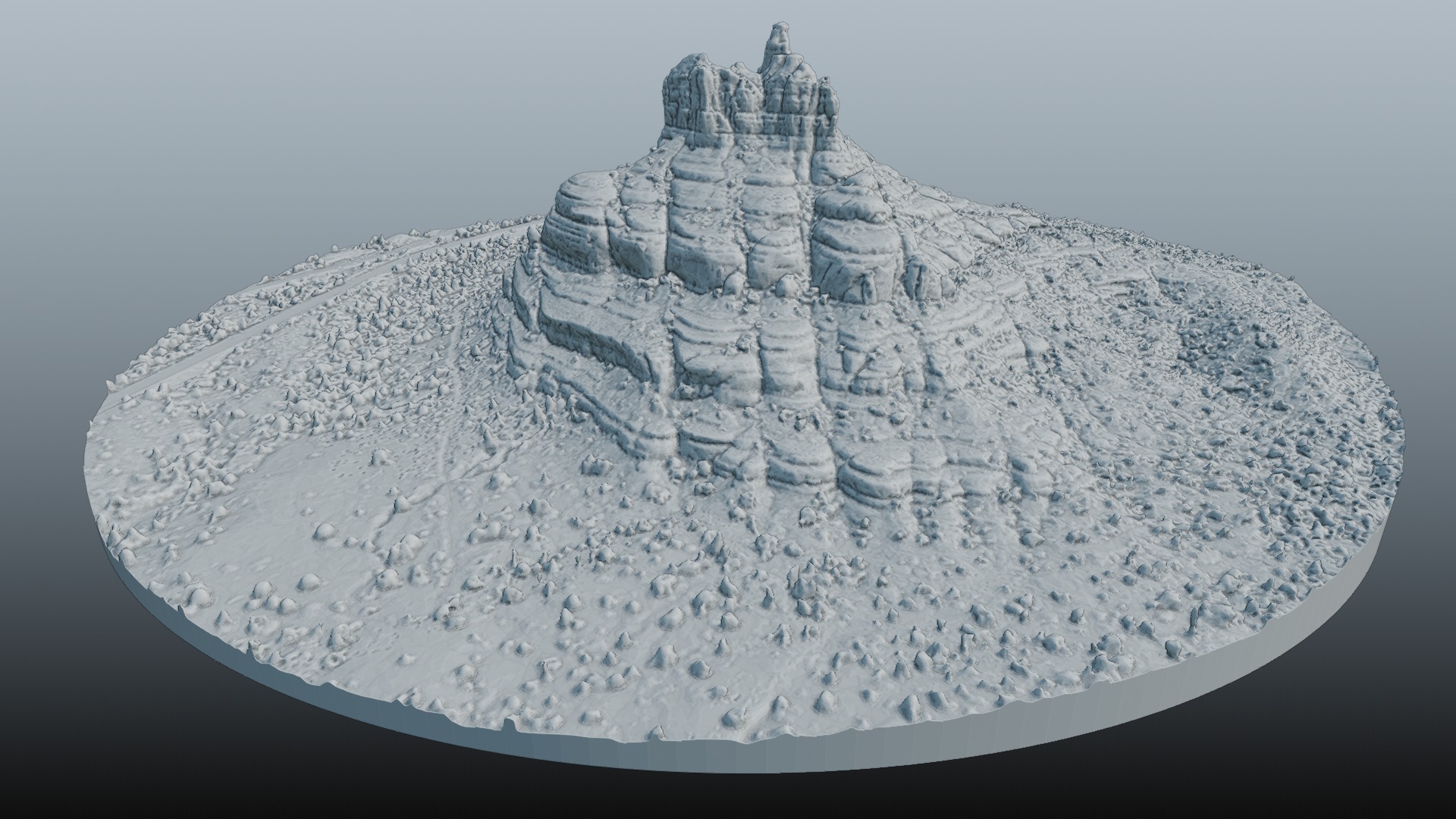 Bell Rock Multipurpose 3D Terrain Model 3D model_50