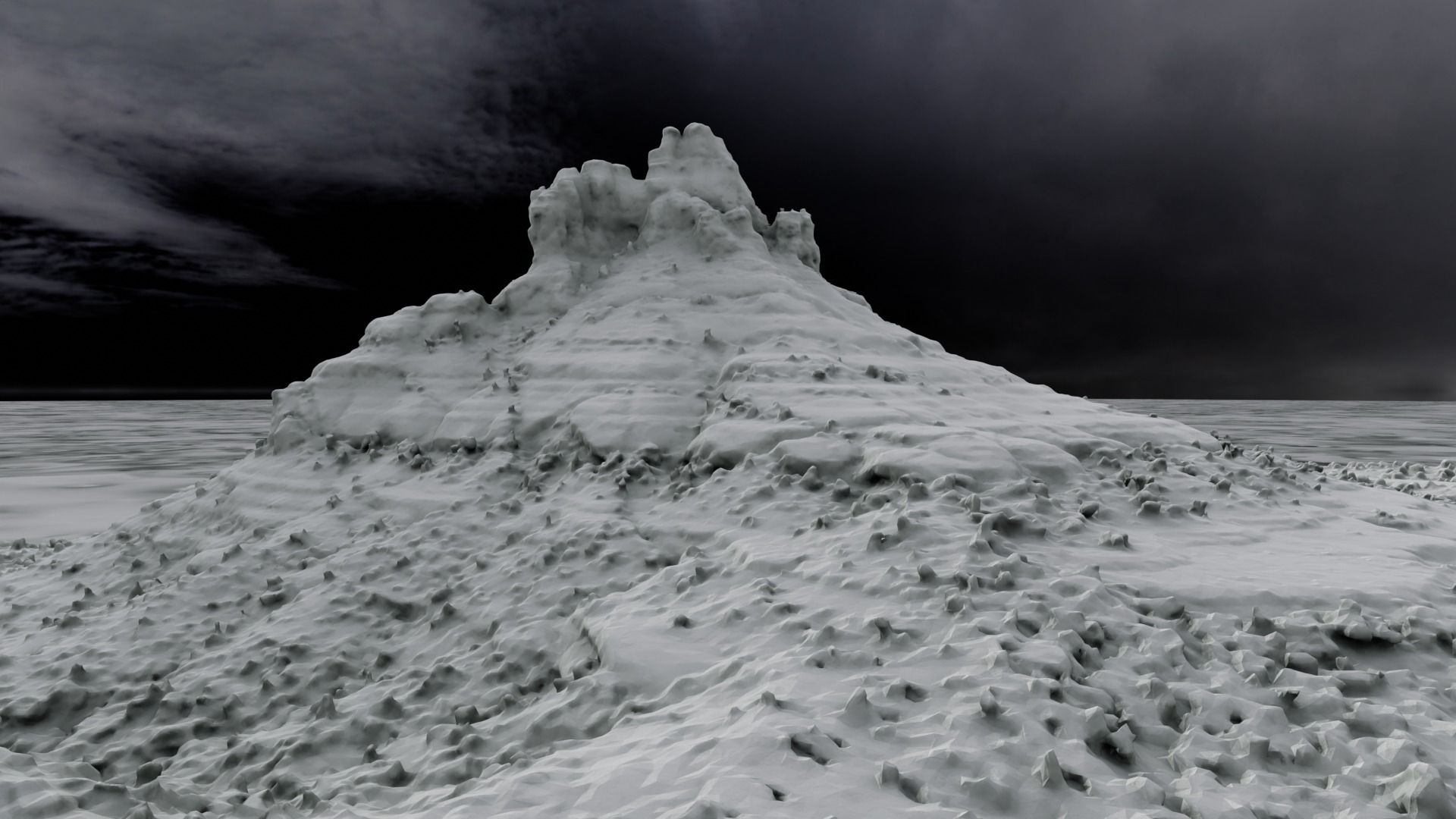 Bell Rock Multipurpose 3D Terrain Model 3D model_5