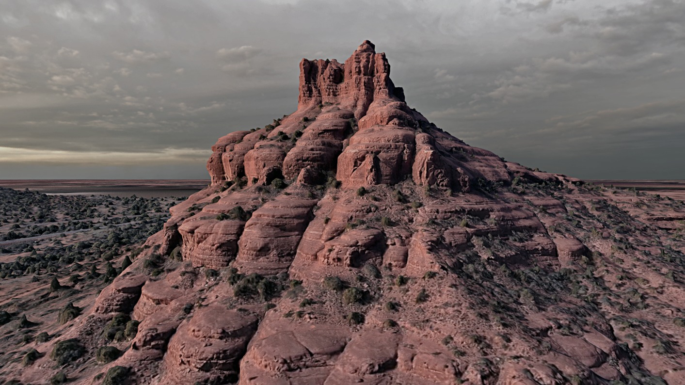 Bell Rock Multipurpose 3D Terrain Model 3D model_6