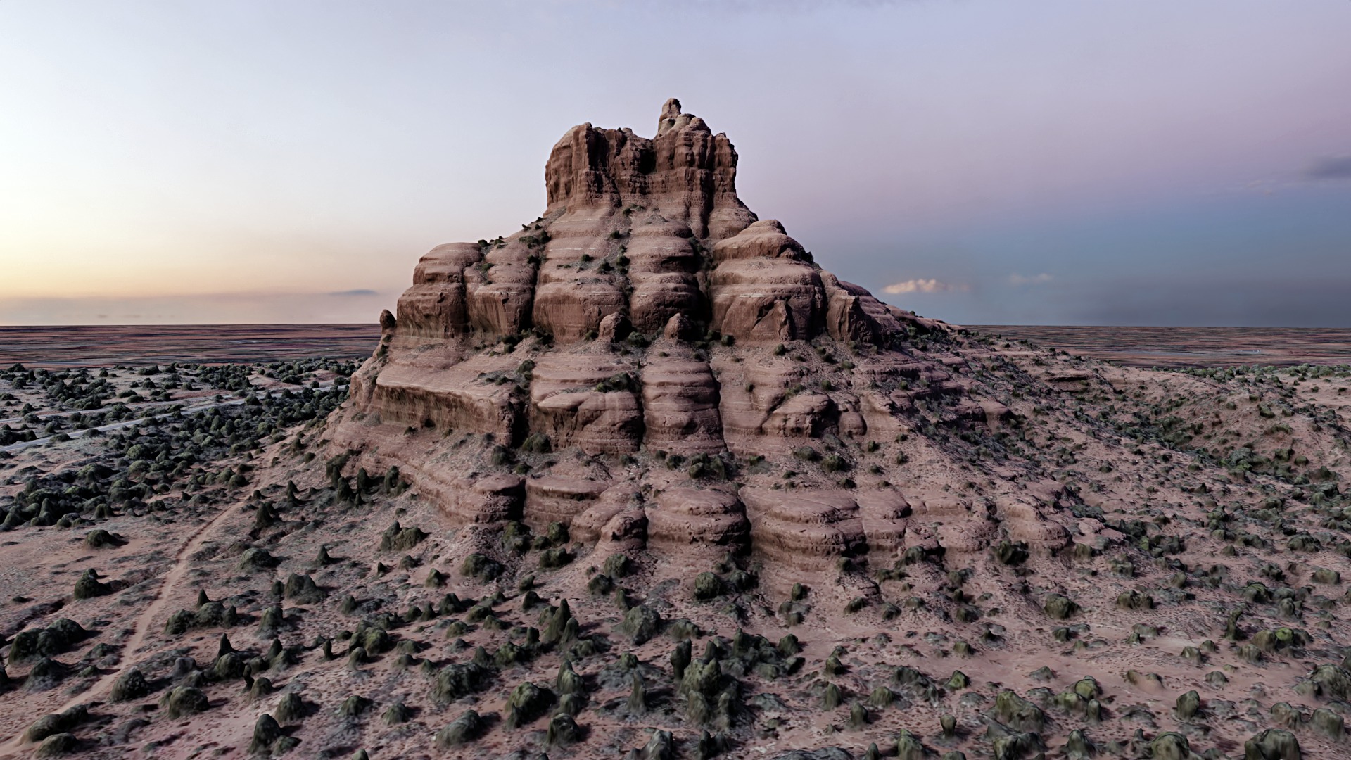 Bell Rock Multipurpose 3D Terrain Model 3D model_4