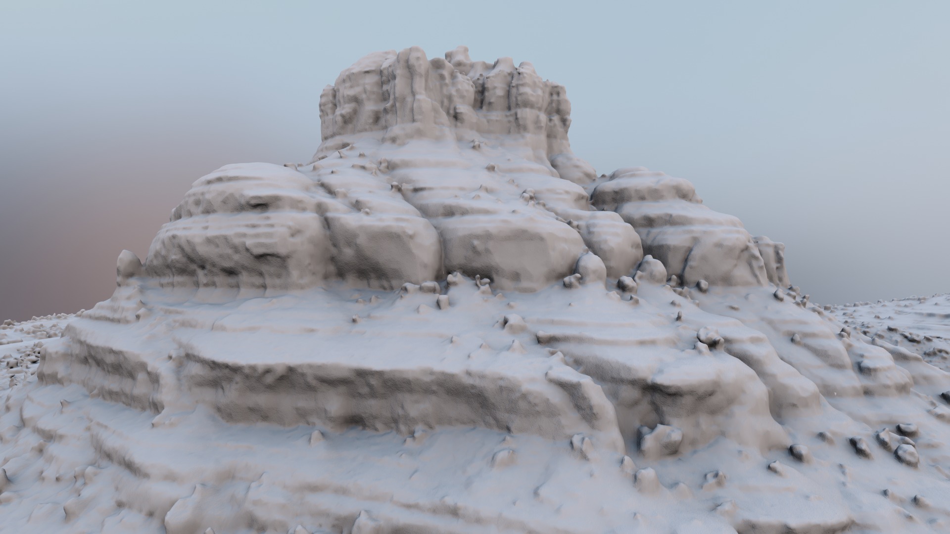 Bell Rock Multipurpose 3D Terrain Model 3D model_22