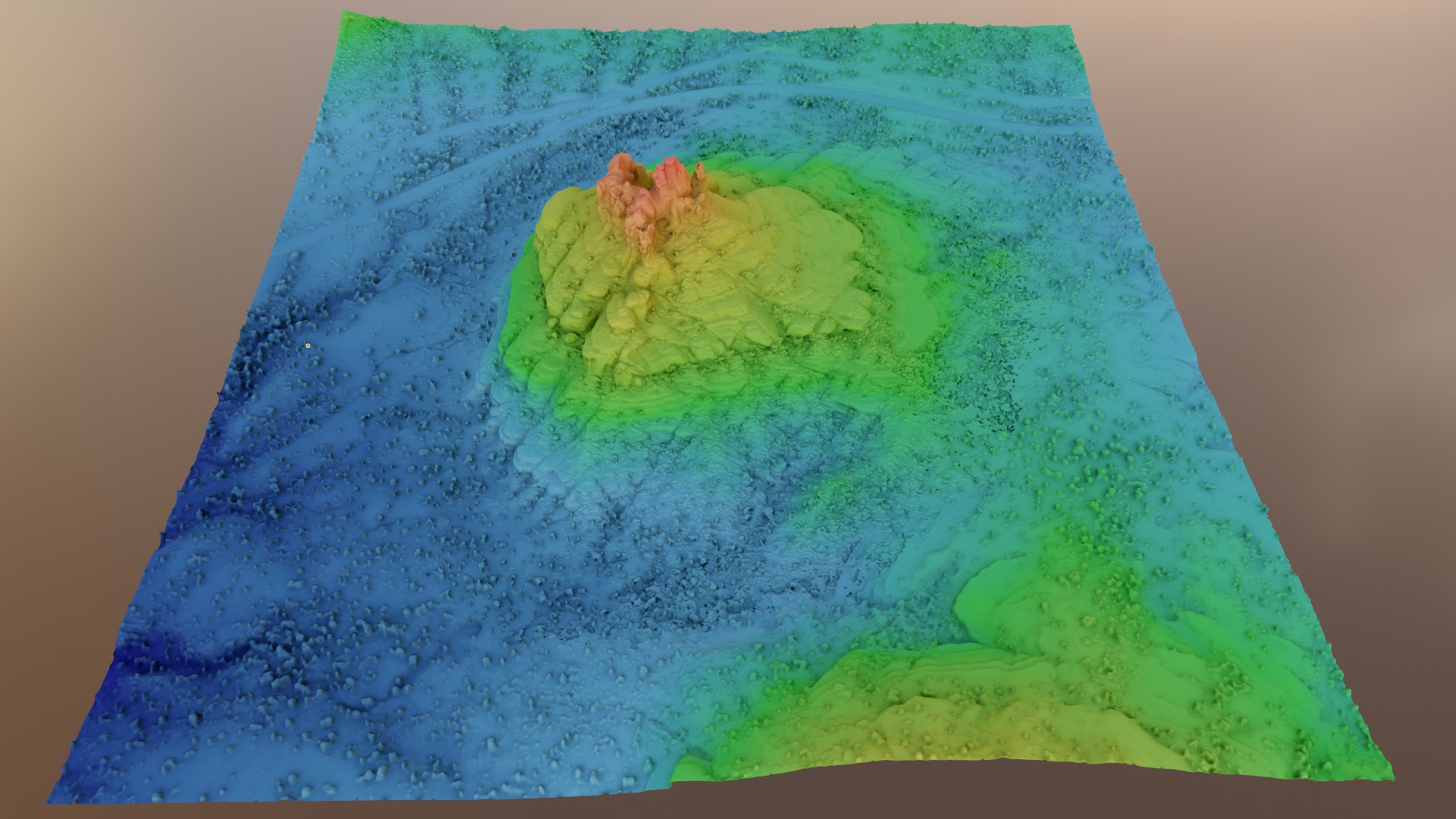 Bell Rock Multipurpose 3D Terrain Model 3D model_32