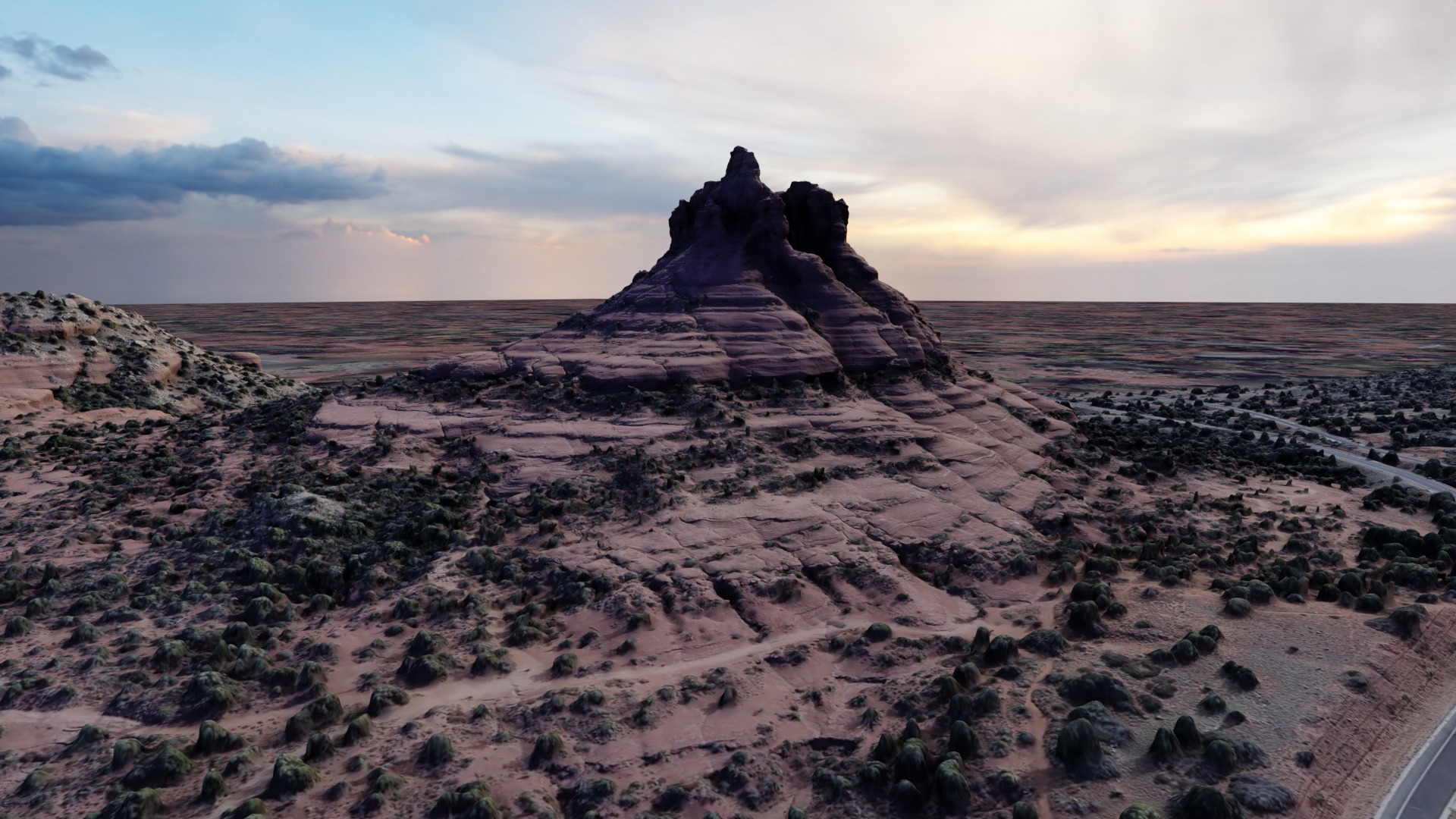 Bell Rock Multipurpose 3D Terrain Model 3D model_8