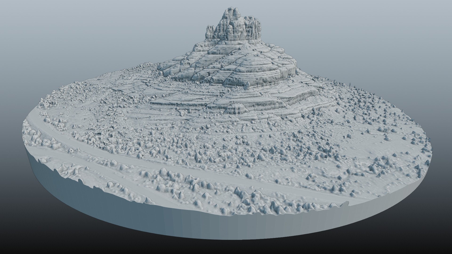 Bell Rock Multipurpose 3D Terrain Model 3D model_49