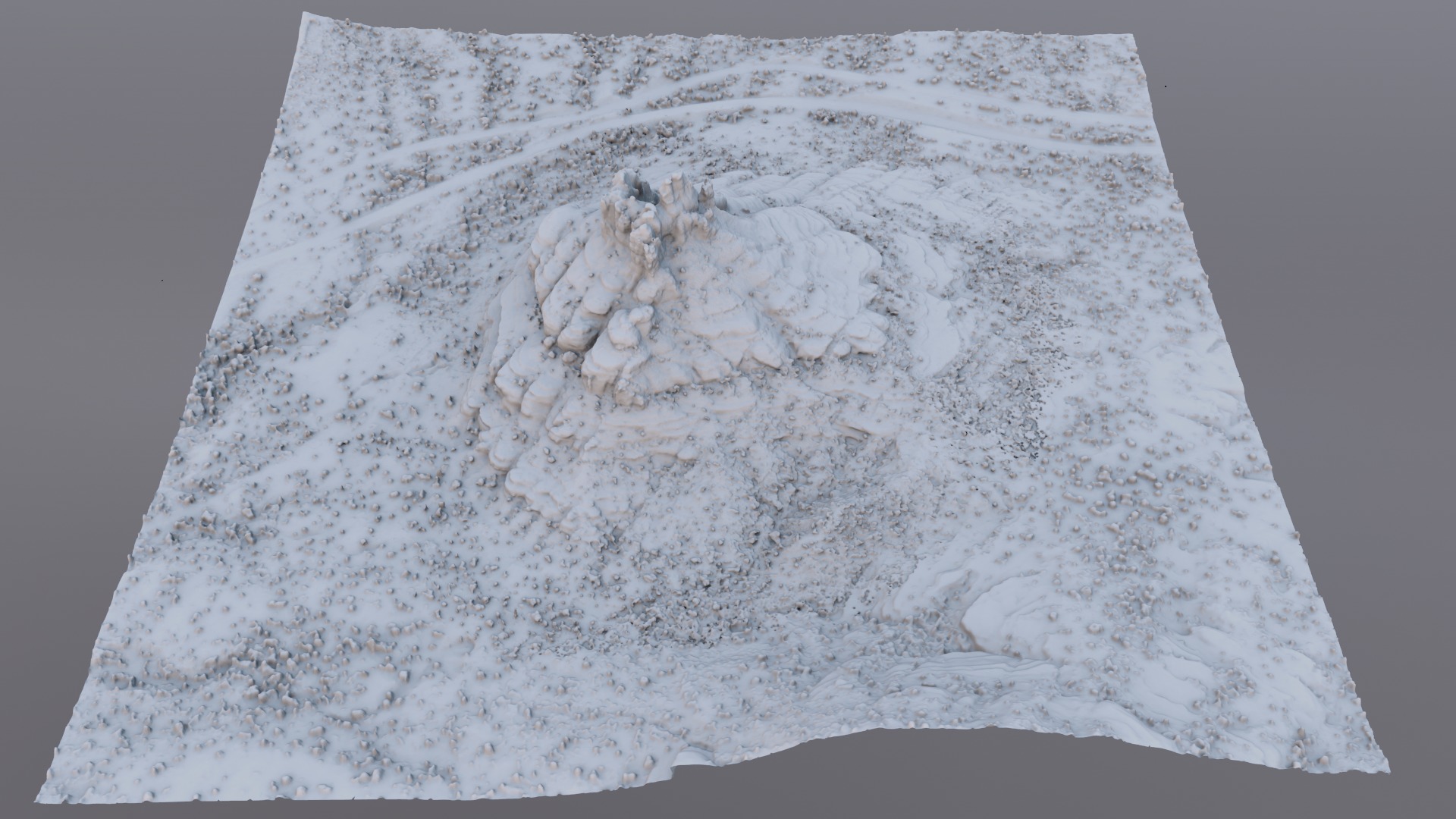 Bell Rock Multipurpose 3D Terrain Model 3D model_14