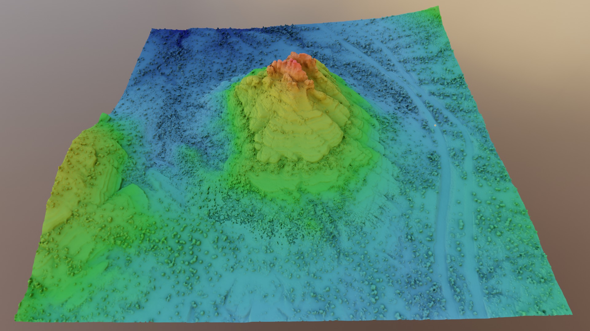 Bell Rock Multipurpose 3D Terrain Model 3D model_33