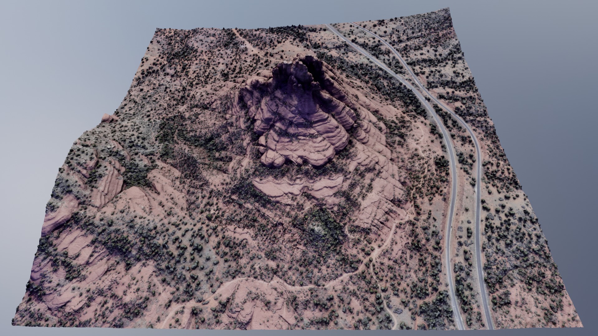 Bell Rock Multipurpose 3D Terrain Model 3D model_28