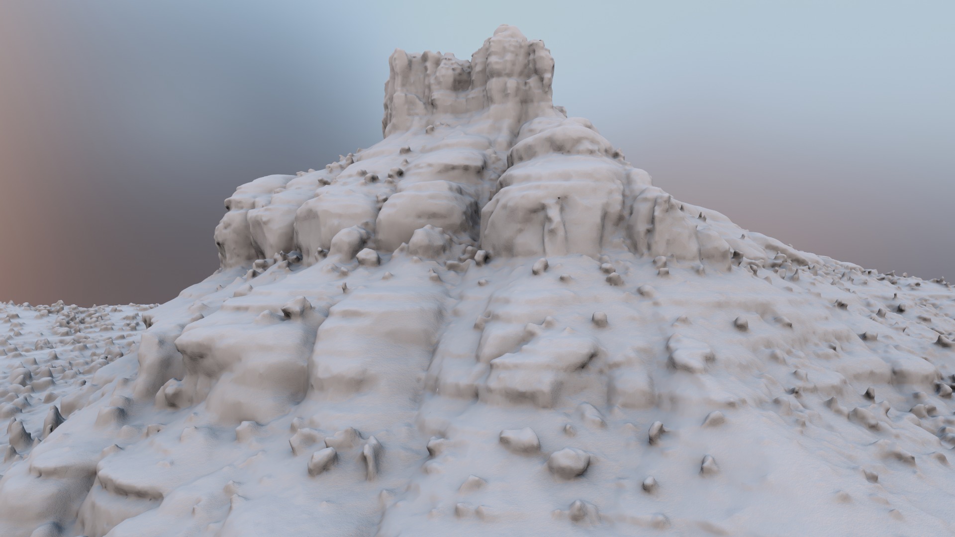Bell Rock Multipurpose 3D Terrain Model 3D model_23
