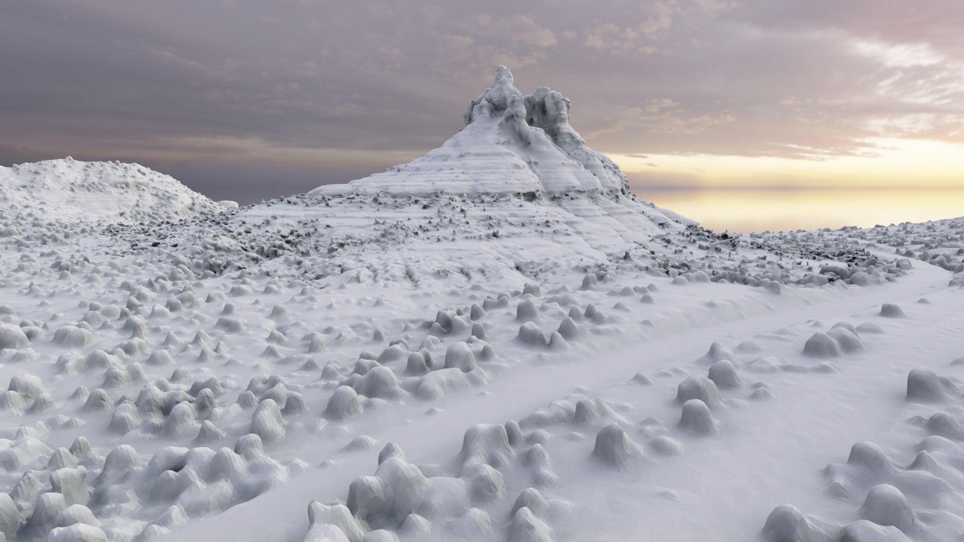 Bell Rock Multipurpose 3D Terrain Model 3D model_24