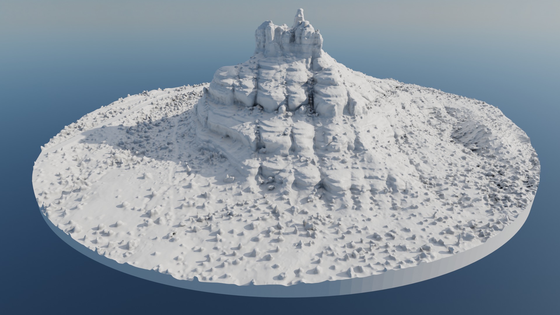 Bell Rock Multipurpose 3D Terrain Model 3D model_40