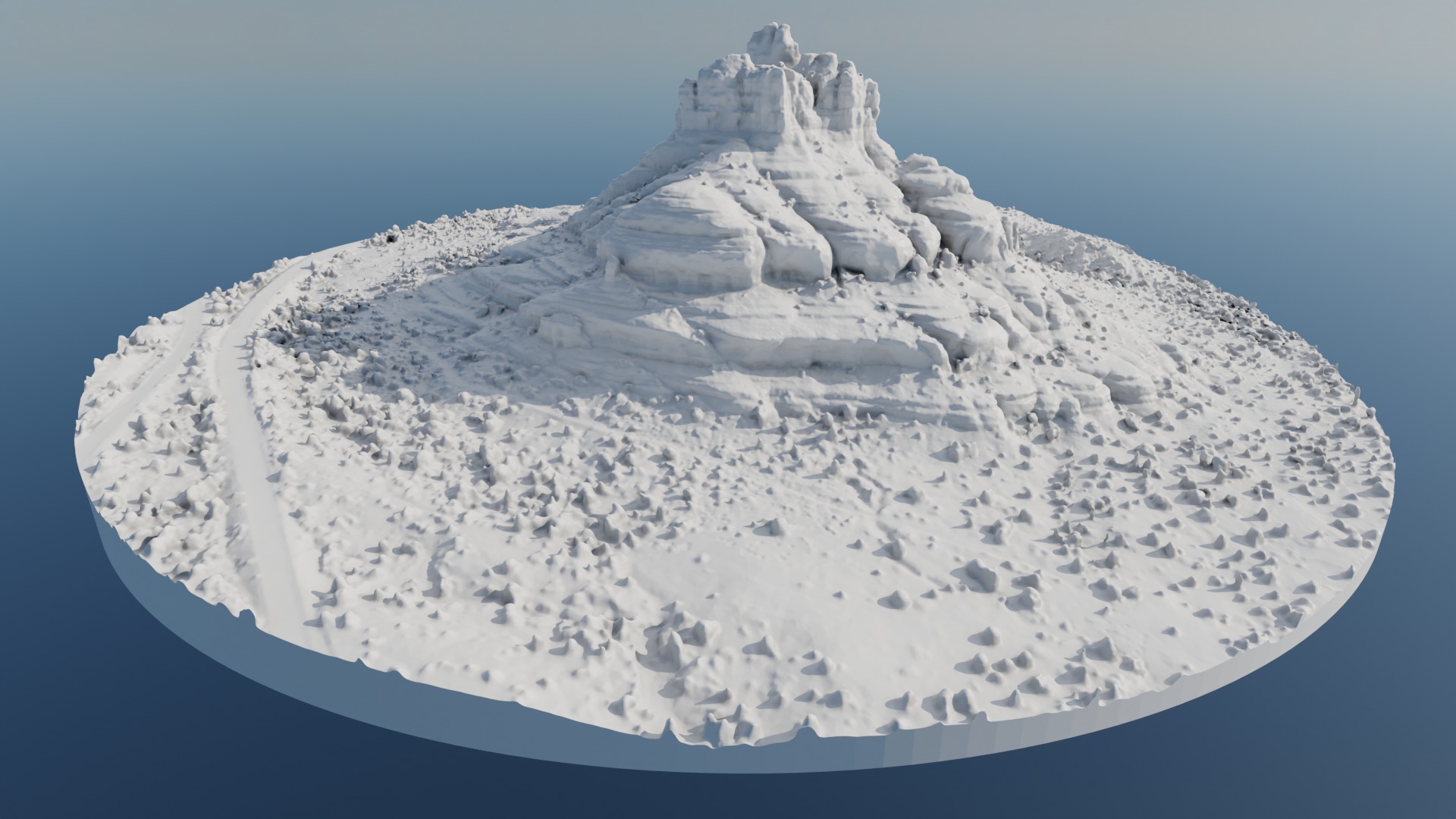 Bell Rock Multipurpose 3D Terrain Model 3D model_39