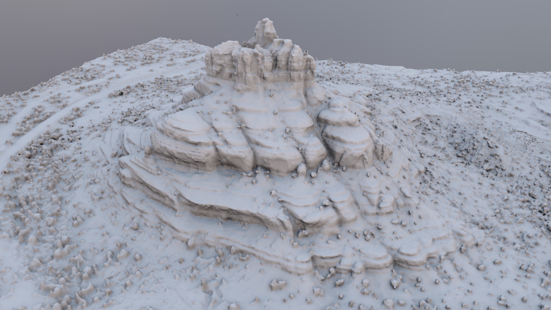 Bell Rock Multipurpose 3D Terrain Model 3D model_16