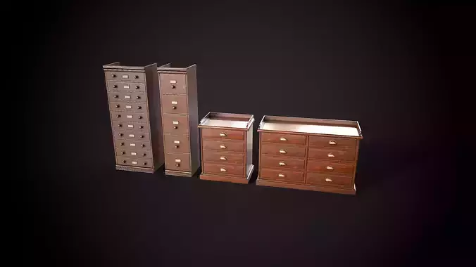 Vintage Office Cabinets Collection