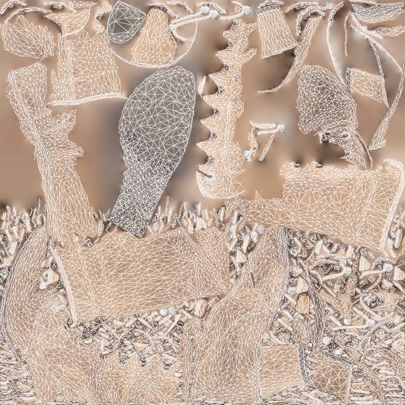 Laced Velvet Boot Low-poly 3D model_14