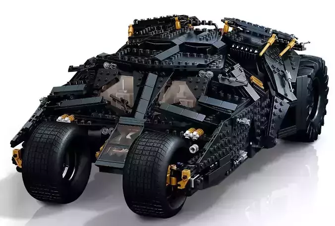 PixelBricks3D - Batmobile Tumbler  3D print model