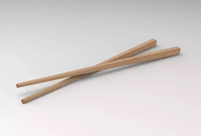 Hina Chopsticks 3D model