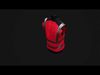 DX4 Hi-Vis Softshell Gilet   Unisex Orange-Black Vest  Game  3D model_7