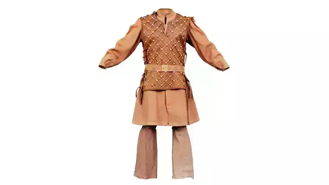 Armored Soldier Uniform Low-poly 3D model