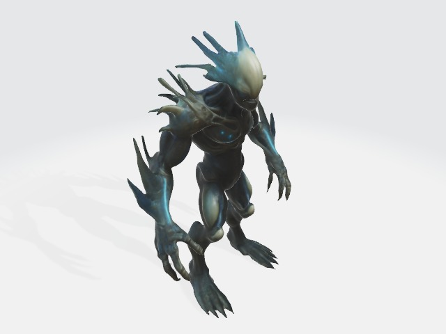 Alien 3D model_3