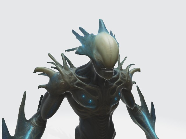 Alien 3D model_4